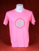 T-Shirt met afbeelding van Ganesha en Om - donker roze