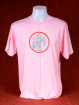 T-Shirt met afbeelding van Ganesha en Om - licht roze