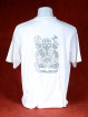 T-Shirt met afbeelding van Ganesha en Om - wit