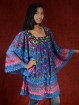 Bohemian Tuniek met Kralen en Kleurrijk Kant L - XXL