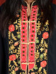 Salwar kameez, Indiase jurk of Punjabi dress zwart-rood-groen