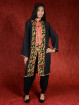 Salwar kameez, Indiase jurk of Punjabi dress zwart-rood-oranje