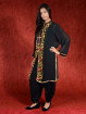 Salwar kameez, Indiase jurk of Punjabi dress zwart flowerfield