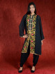 Salwar kameez, Indiase jurk of Punjabi dress zwart flowercord