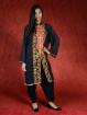 Salwar kameez, Indiase jurk of Punjabi dress zwart rood