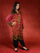 Salwar kameez, Indiase jurk of Punjabi dress rood zwart