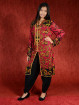 Salwar kameez, Indiase jurk of Punjabi dress rood zwart