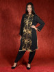 Salwar kameez, Indiase jurk of Punjabi dress zwart bruin