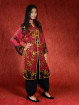 Salwar kameez, Indiase jurk of Punjabi dress rood goud