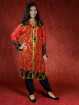 Salwar kameez, Indiase jurk of Punjabi dress rood zwart