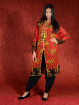 Salwar kameez, Indiase jurk of Punjabi dress rood zwart goud