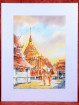 Aquarel Wat Phrathat, Doi Suthep in Chiangmai