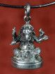 Massief zilveren hanger van Ganesha