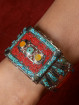 Armband Tibet met turkoois, agaat en bamboekoraal