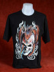 Origineel T-Shirt Chinese Draak met schedel en Yin-Yang symbool