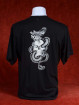 T-Shirt met zilveren Chinese Draak en schedel