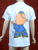 Blauw Kung Fu T-shirt  voor kinderen