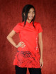 Shirt met dragon print rood