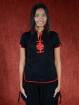 Shirt Ying zwart - rood