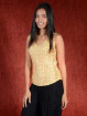 Spandex stretch top goud