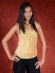 Spandex stretch top goud