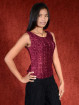 Spandex stretch top maroon