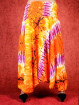 Dip-Dye & Tie-Dye Harem broek model Sinbad oranje