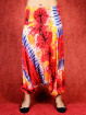 Dip-Dye & Tie-Dye Harem broek model Sinbad rood