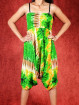 Dip-Dye & Tie-Dye Harem broek model Sinbad groen