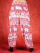 Harem broek Elephant model Aladdin rood