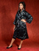 Satijnen Kimono tweezijdig draagbaar Zwart