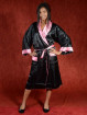 Satijnen Kimono tweezijdig draagbaar Roze - Zwart